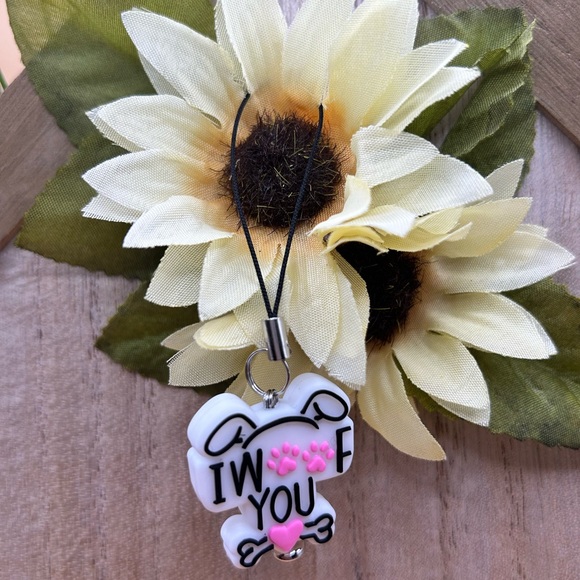 I Woof 🐾 You Phone Charm - Picture 1 of 1